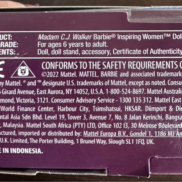 Mattel Barbie Signature Inspiring Women Series Madam C.J. Walker Collector Doll - Picture 8 of 9